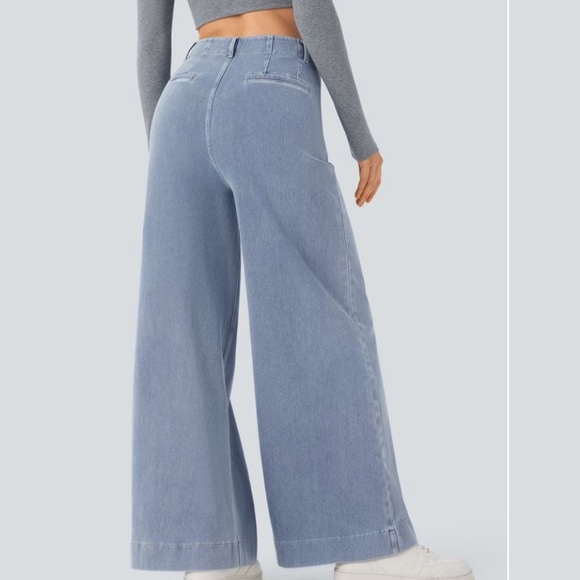 HALARA Light Blue wide leg denim - Picture 2 of 3